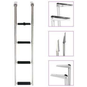 Folding Boarding Ladder 4-step Stainless Steel