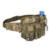 1pc Men's Adjustable Denim Camouflage Large Capacity Zipper Waist Bag Casual Trendy For Outdoor Travel Daily Commute