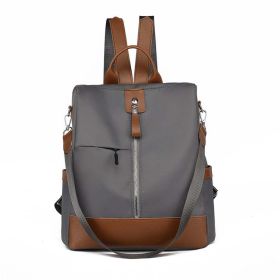 Backpack New Trend Female Backpack Women Backpack Waterproof Laptop Teenage Girls School Shoulder Bags (Color: Gray)