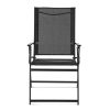 Greyson Steel and Sling Adult Folding Outdoor Patio Armchair (Set of 2)