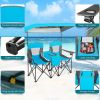 Portable Folding Camping Canopy Chairs with Cup Holder