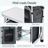 Folding Camping Table with Storage Organizer